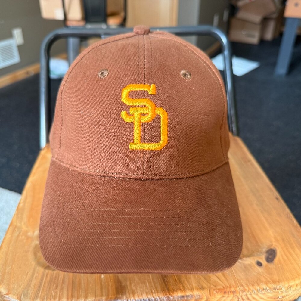 San Diego Padres brown baseball hat (throwback design)